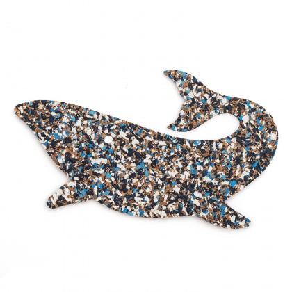 Cork Trivet Whale Blue: click to enlarge